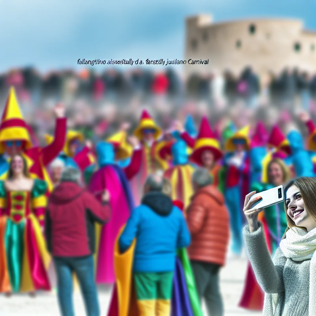 Maschere e costumi colorati al Carnevale di Castel Giuliano nel Lazio