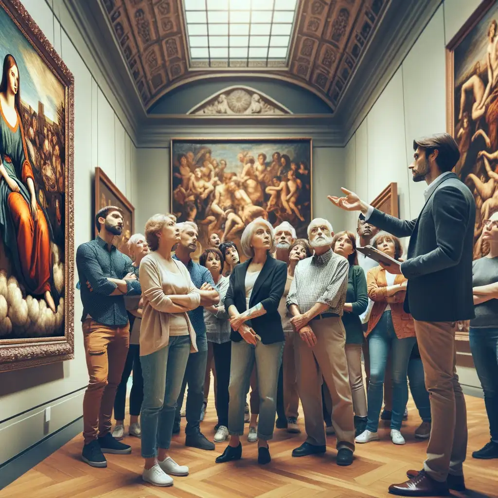 Visita guidata in un museo lungo l'itinerario culturale di Castel Giuliano